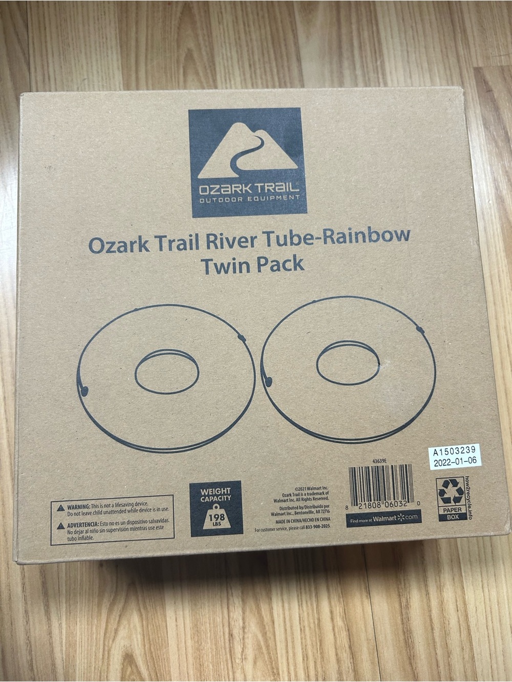 Ozark Trail Rainbow River Tube Twin Pack - Multicolor